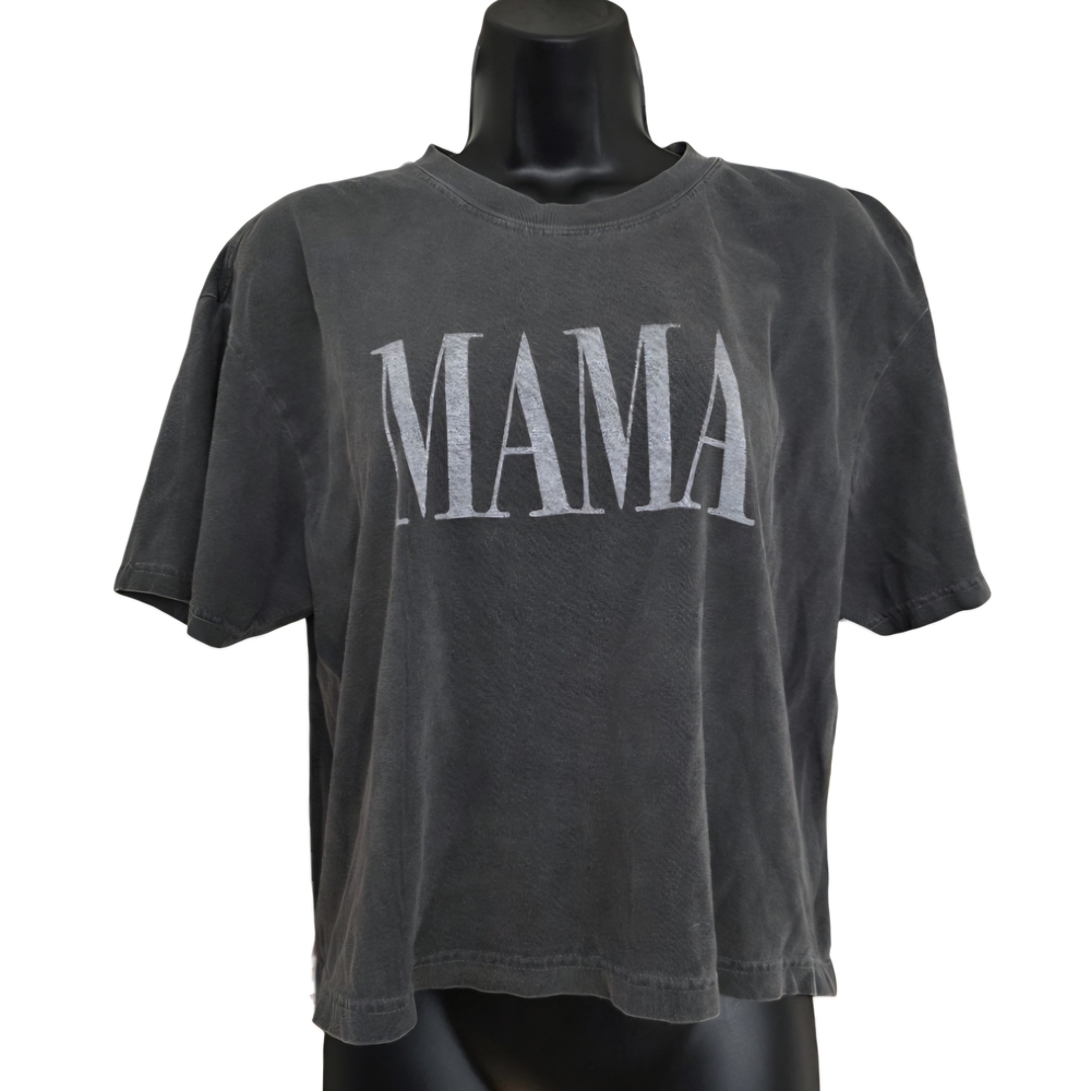 ❤️Charcoal 'MAMA' Graphic Tee☆